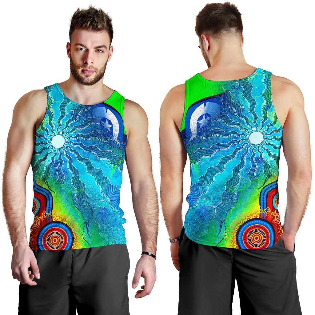 mens-tank-top-torres-strait-islanders-flag-with-aboriginal-patterns-mens-tank