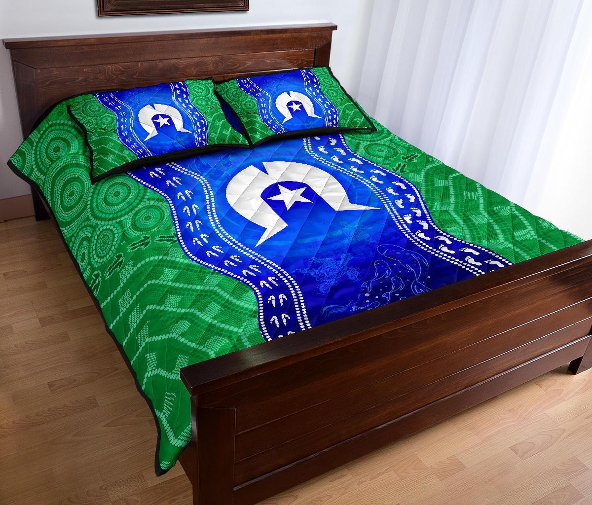 torres-strait-islanders-quilt-bed-set-torres-symbol-with-aboriginal-patterns