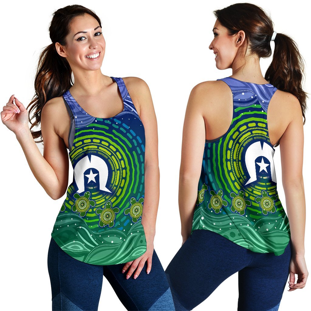 torres-strait-islanders-womens-racerback-tank-aboriginal-turtle