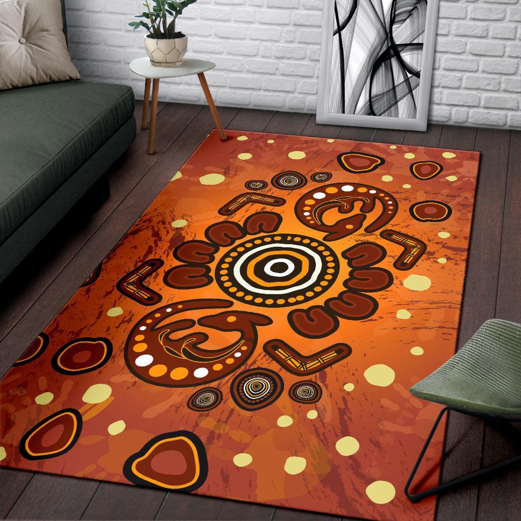 aboriginal-area-rug-baby-kangaroo-and-dot-painting-patterns