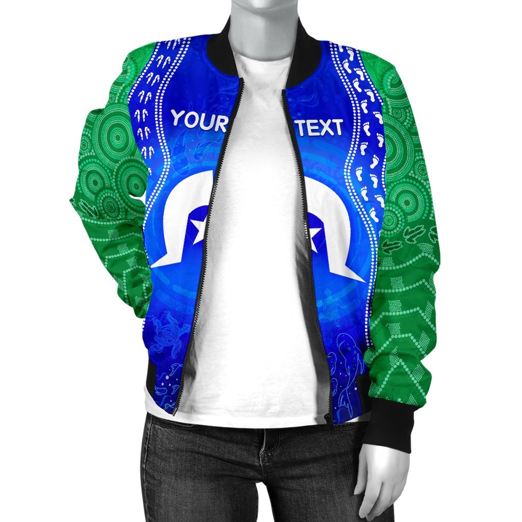 custom-torres-strait-islanders-womens-bomber-jacket-torres-symbol-with-aboriginal-patterns