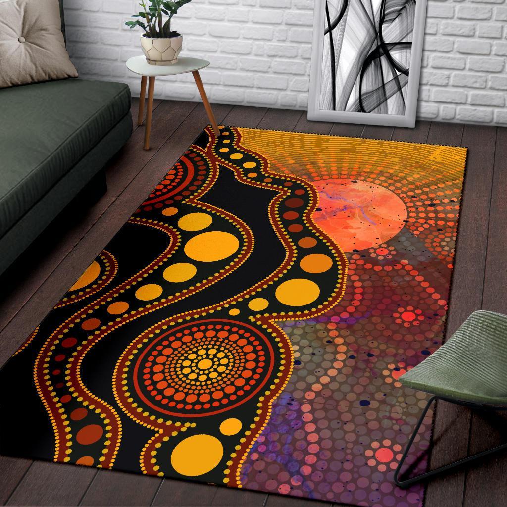 aboriginal-area-rug-australia-indigenous-flag-circle-dot-painting-art-golden