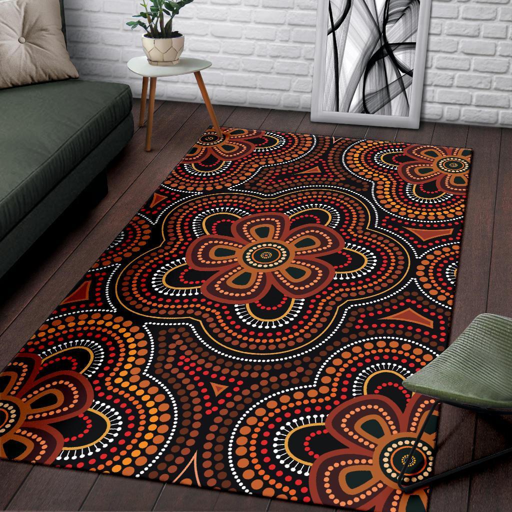 aboriginal-area-rug-aboriginal-dot-painting-flowers-style-ver02