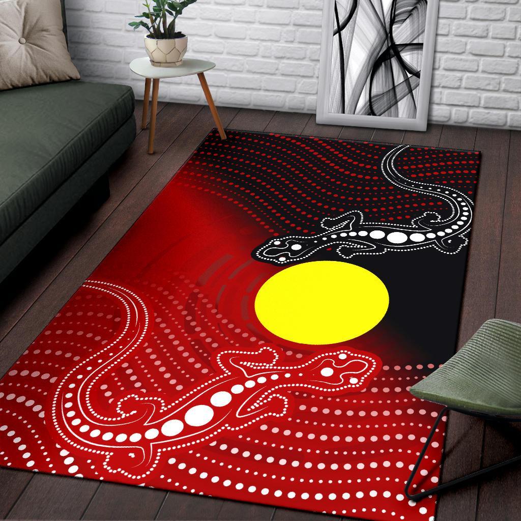 aboriginal-area-rug-two-indigenous-lizard