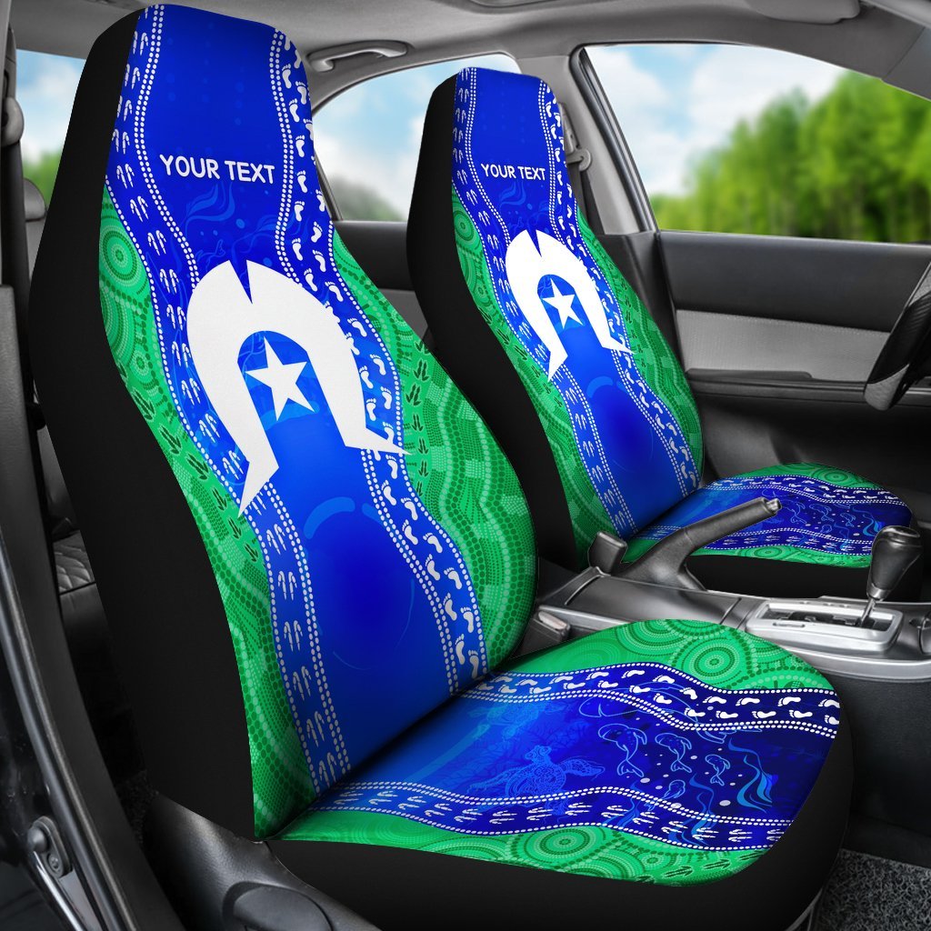 custom-torres-strait-islanders-car-seat-covers-torres-symbol-with-aboriginal-patterns