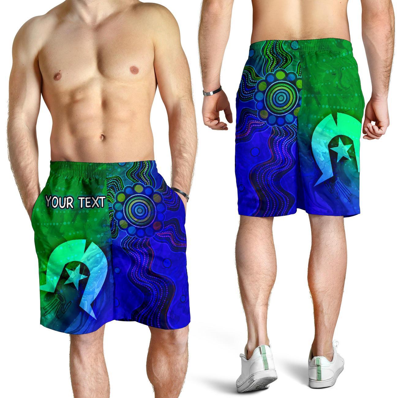 custom-aboriginal-mens-shorts-torres-strait-islands-flag