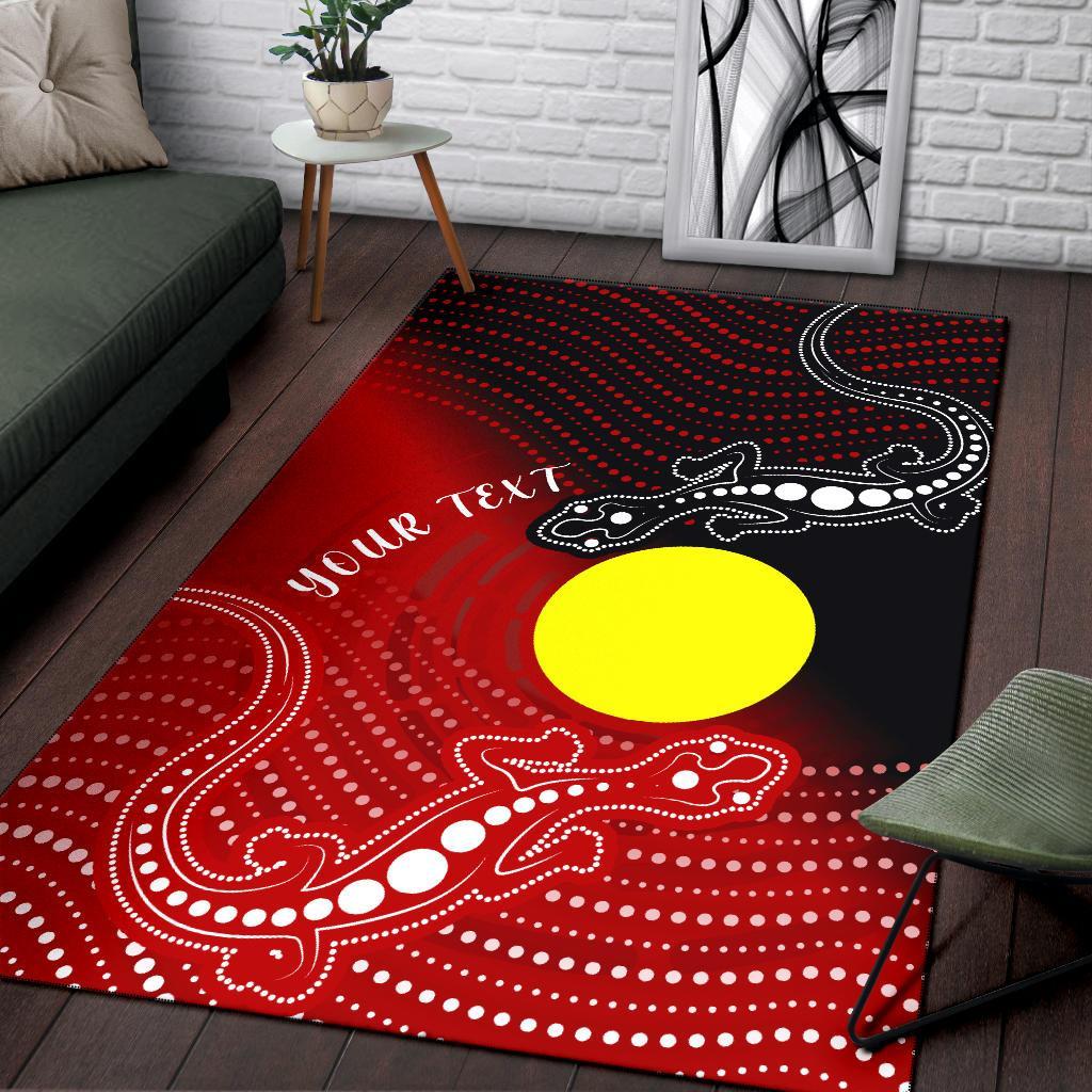 custom-aboriginal-area-rug-two-indigenous-lizard