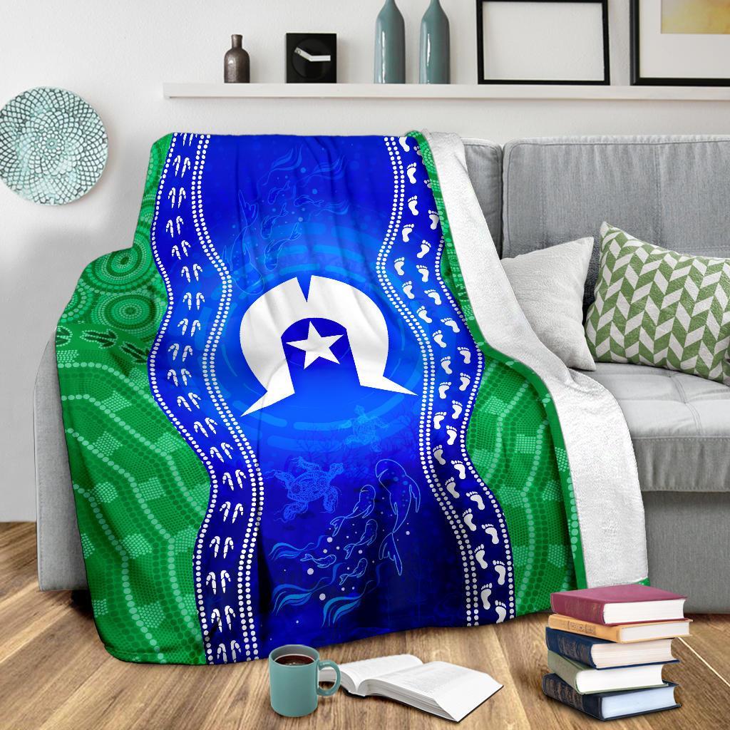 torres-strait-islanders-premium-blanket-torres-symbol-with-aboriginal-patterns