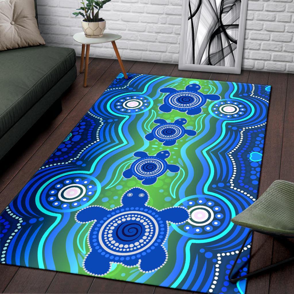 aboriginal-area-rug-aboriginal-turtle-family