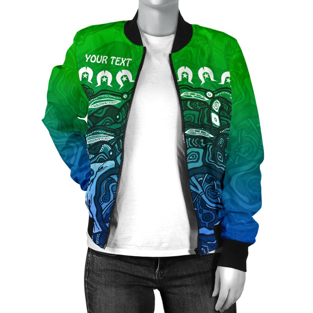 custom-torres-strait-islands-womens-bomber-jacket-blue