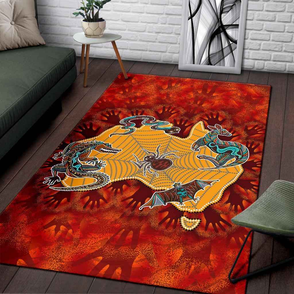 aboriginal-area-rug-australia-map-hand-patterns-spider-web