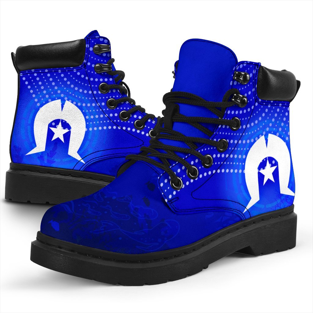 torres-strait-islanders-all-season-boots-torres-symbol-with-aboriginal-turtle