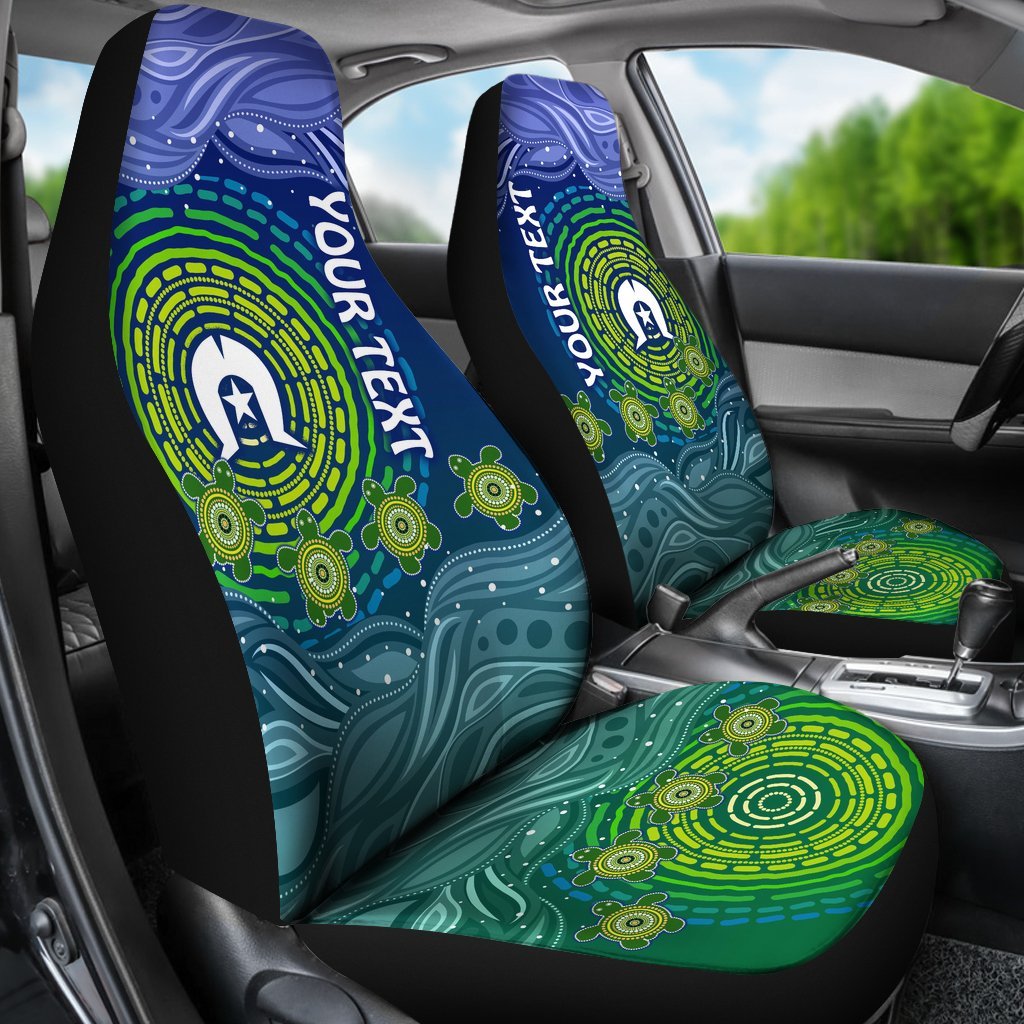 custom-text-torres-strait-islanders-car-seat-covers-aboriginal-turtle