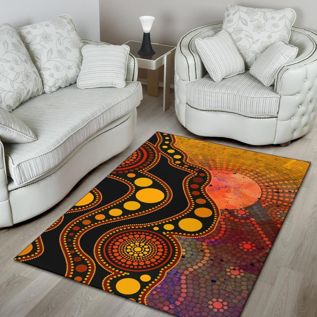 aboriginal-area-rug-australia-indigenous-flag-circle-dot-painting-art-golden