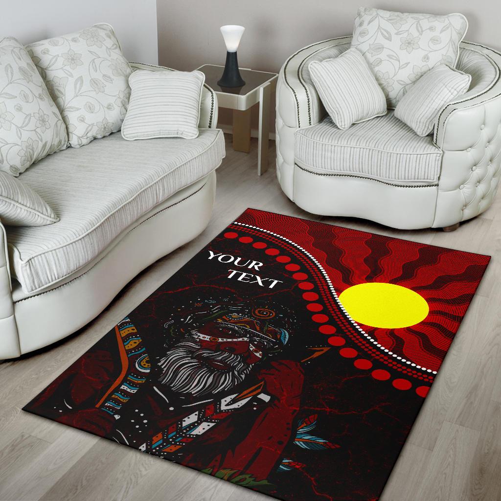 custom-aboriginal-area-rug-indigenous-people-and-sun