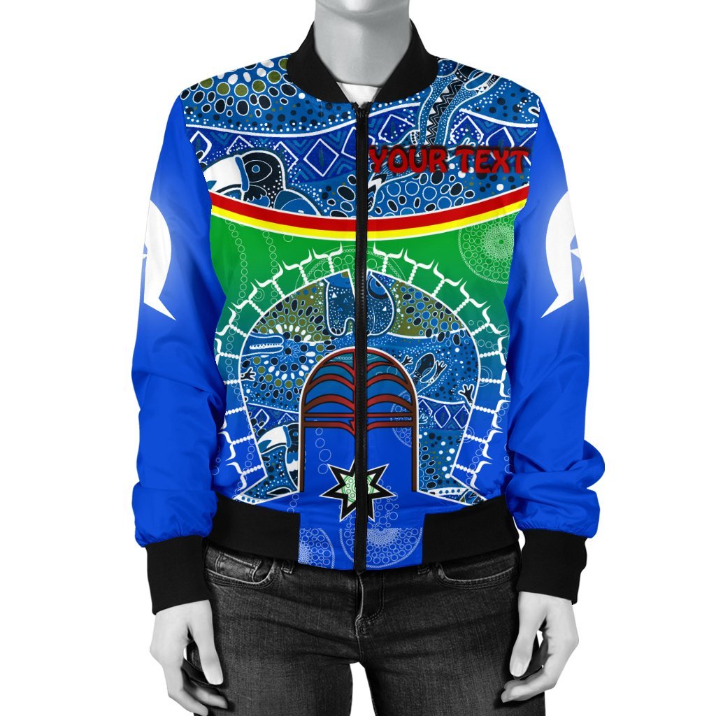 personalised-womens-bomber-jacket-torres-strait-symbol-with-aboriginal-patterns