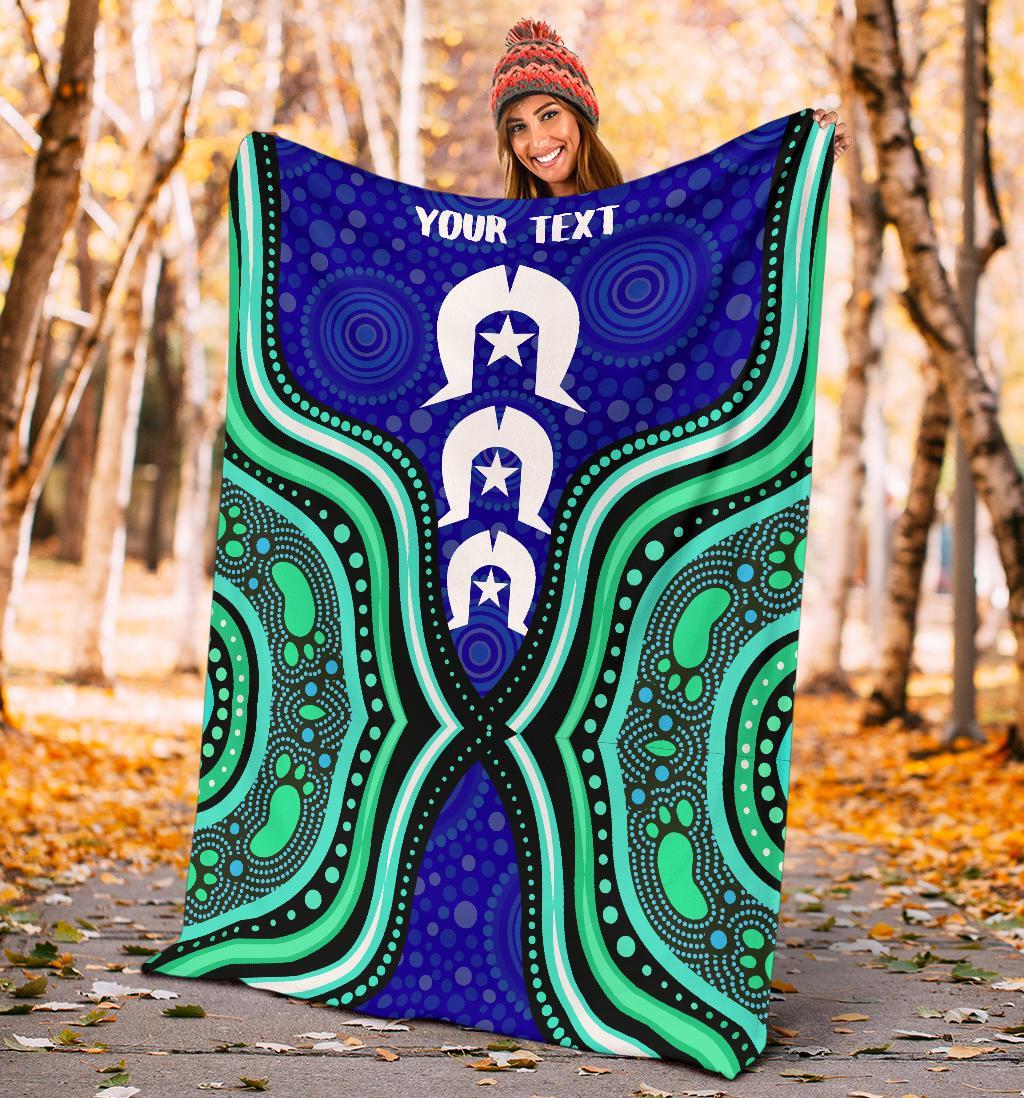 torres-strait-personalised-premium-blanket-torres-strait-symbol-and-aboriginal-patterns