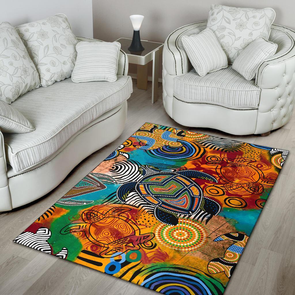 aboriginal-area-rug-turtle-indigenous-art