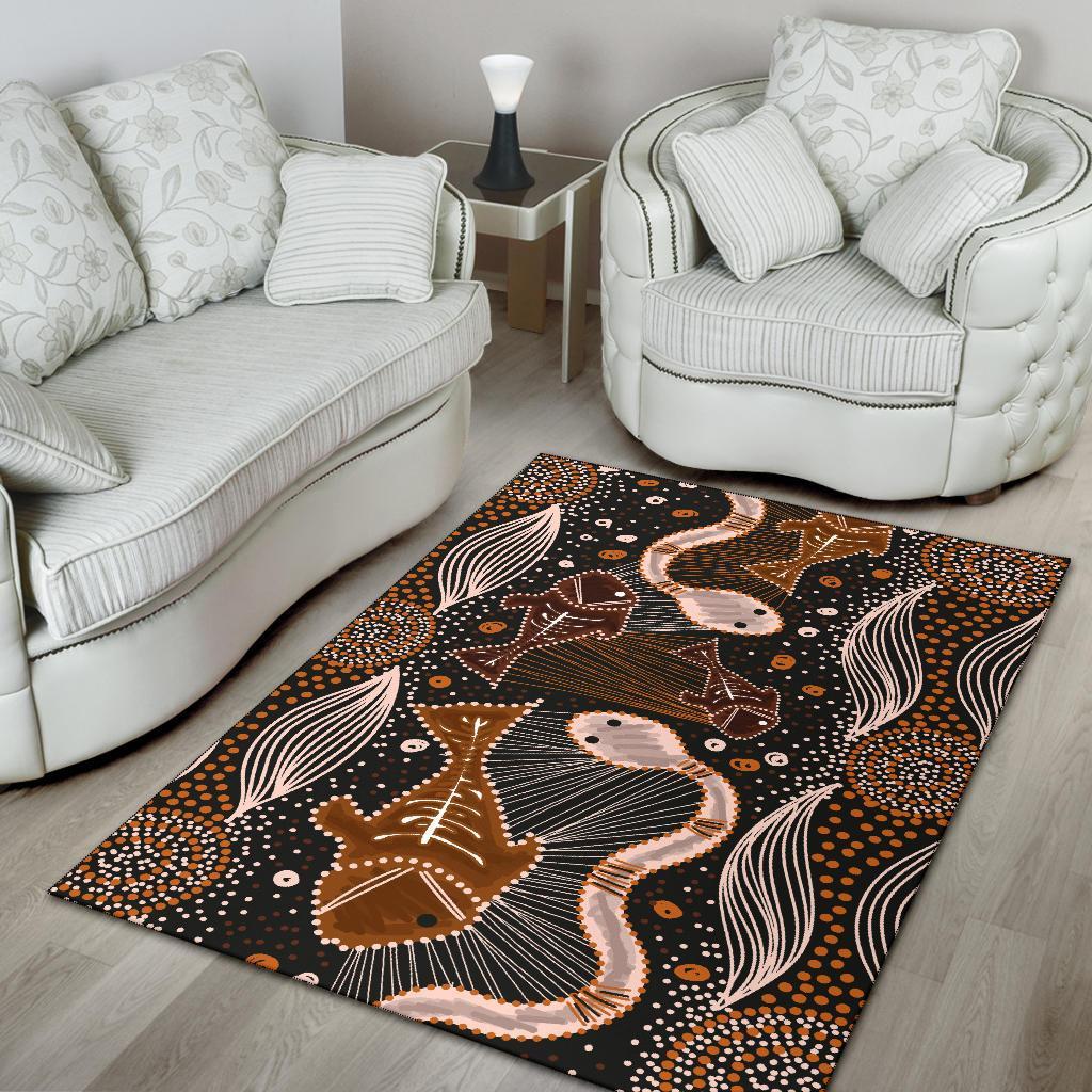 aboriginal-area-rug-indigenous-fish-and-snake