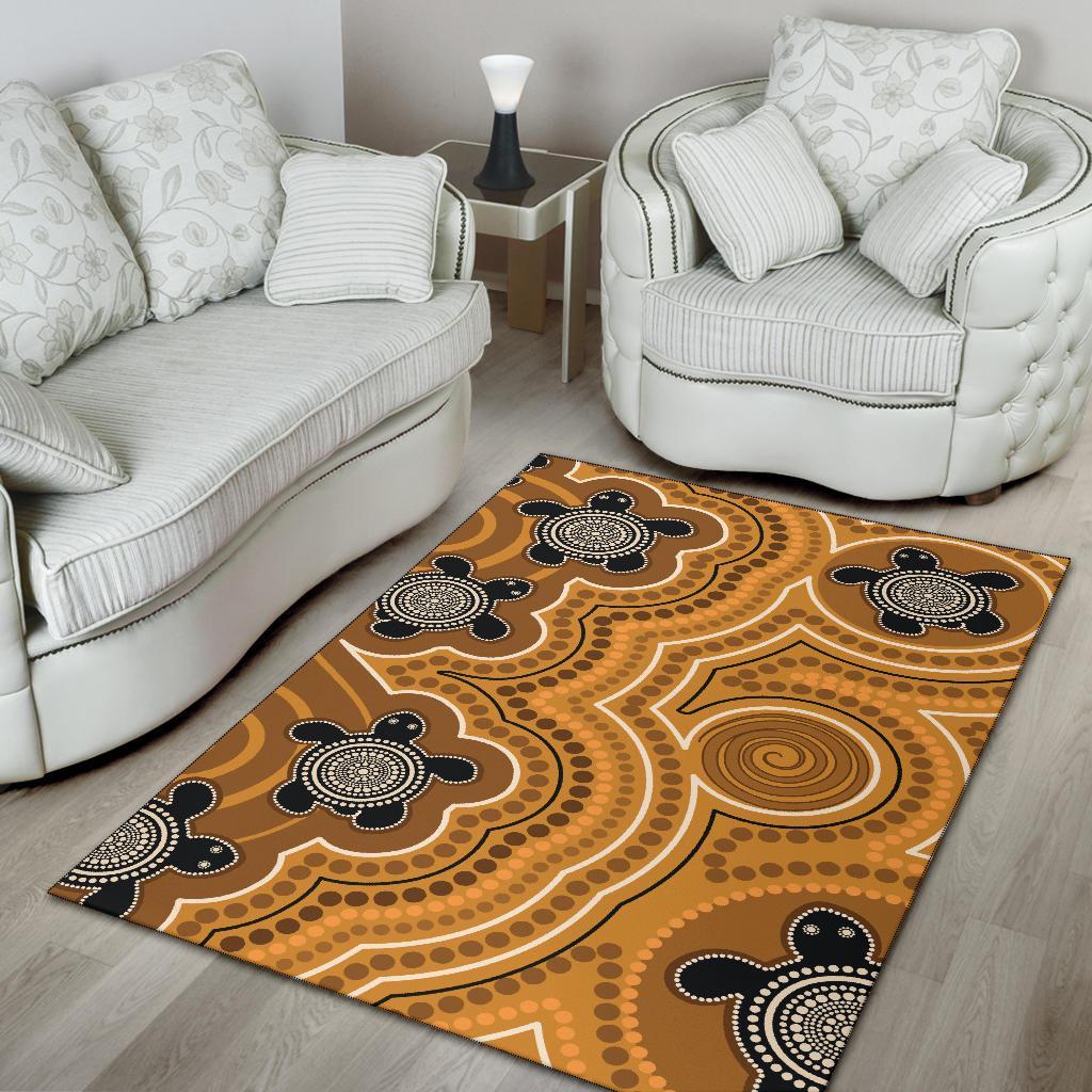 aboriginal-area-rug-indigenous-turtle-gold-version