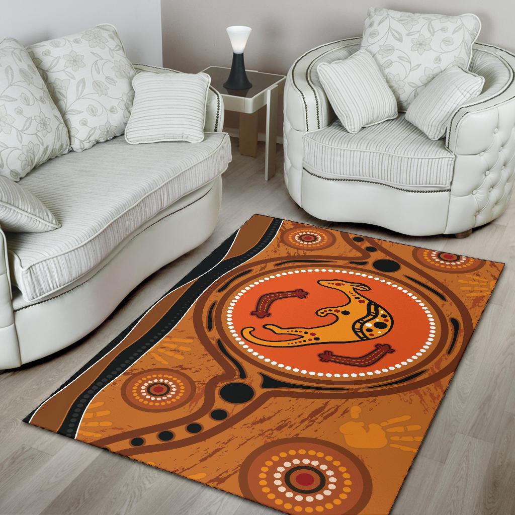 aboriginal-area-rug-indigenous-kangaroo-circle-dot-painting