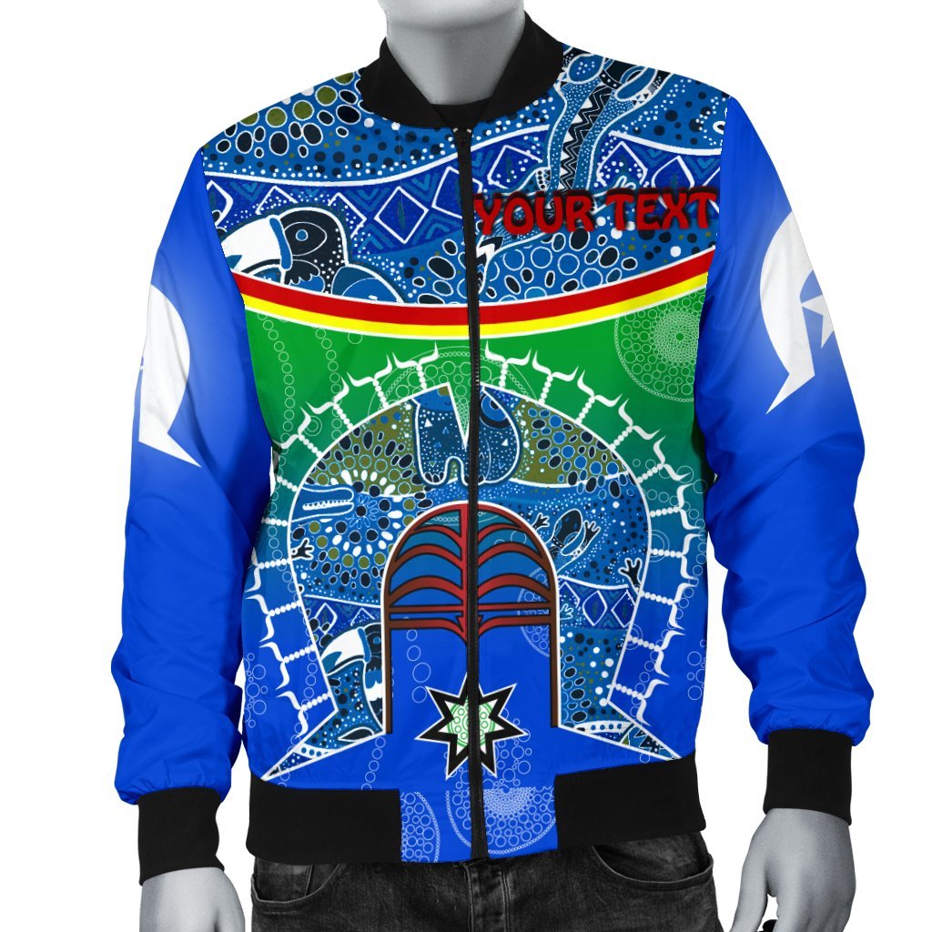 personalised-mens-bomber-jacket-torres-strait-symbol-with-aboriginal-patterns