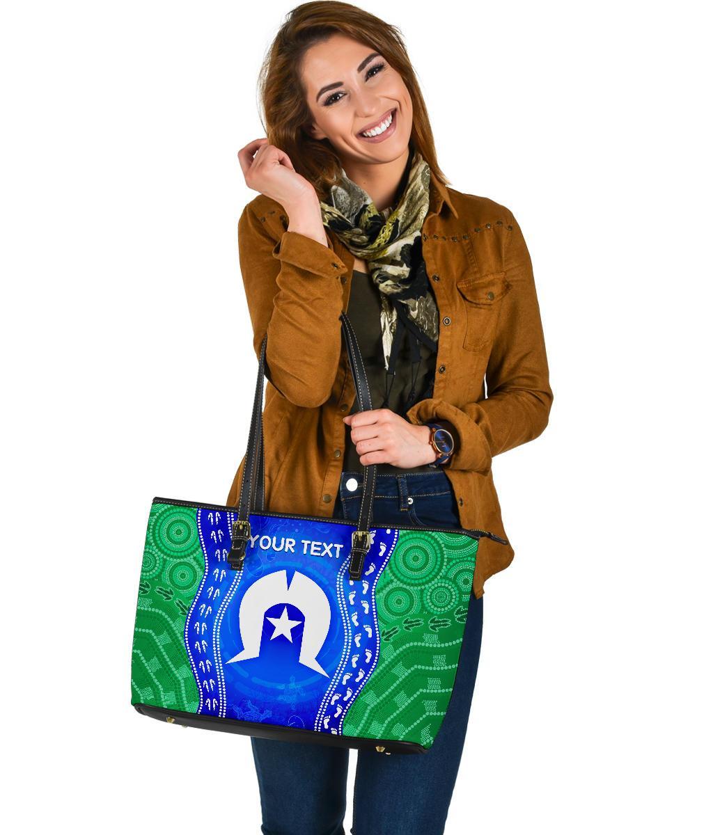 custom-torres-strait-islanders-leather-tote-bag-torres-symbol-with-aboriginal-patterns