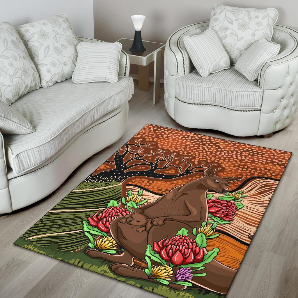 aboriginal-area-rug-kangaroo-with-indigenous-tree