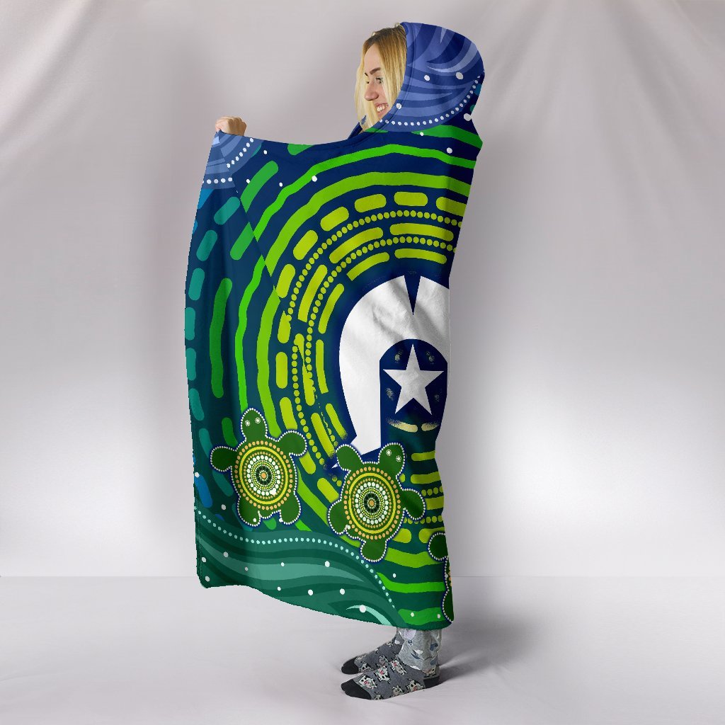 custom-text-torres-strait-islanders-hooded-blanket-aboriginal-turtle