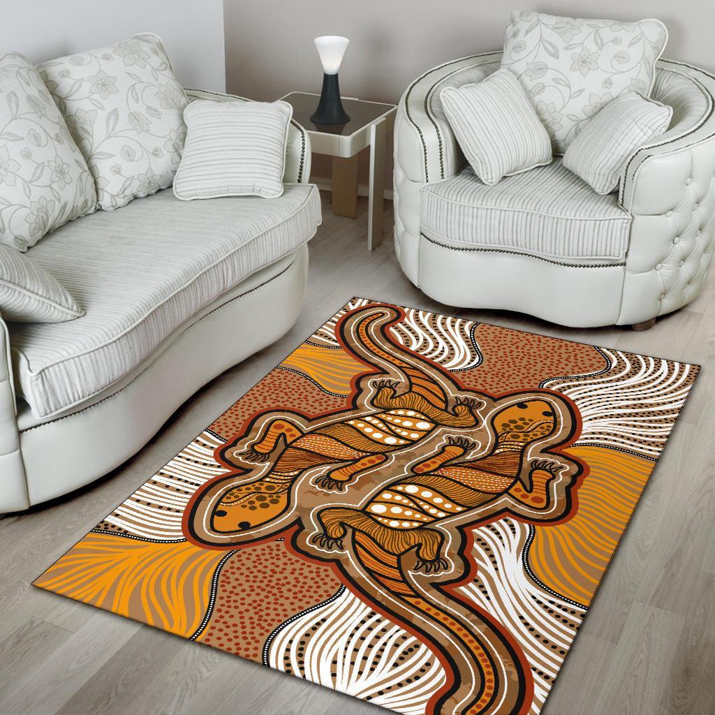 aboriginal-area-rug-indigenous-two-lizard-vintage-stye