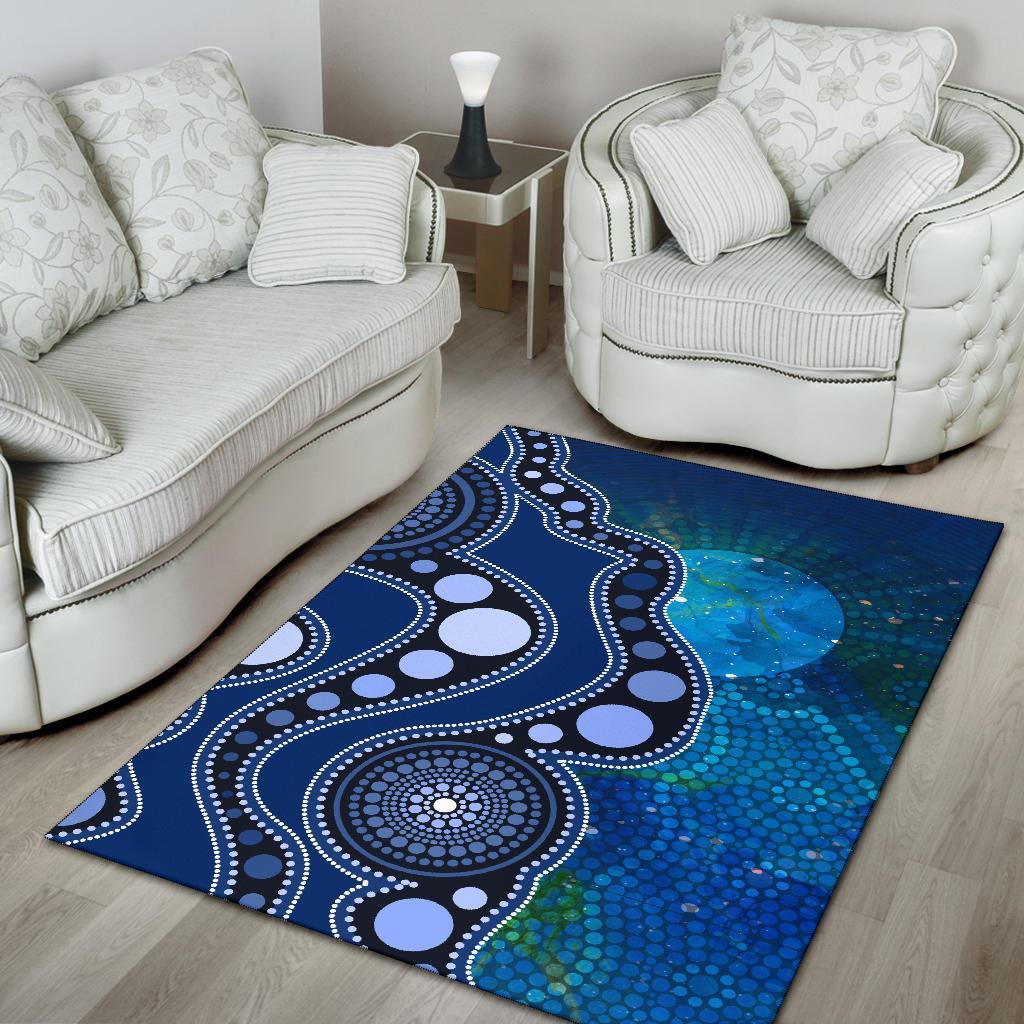 aborignal-area-rug-australia-indigenous-flag-circle-dot-painting-art-blue