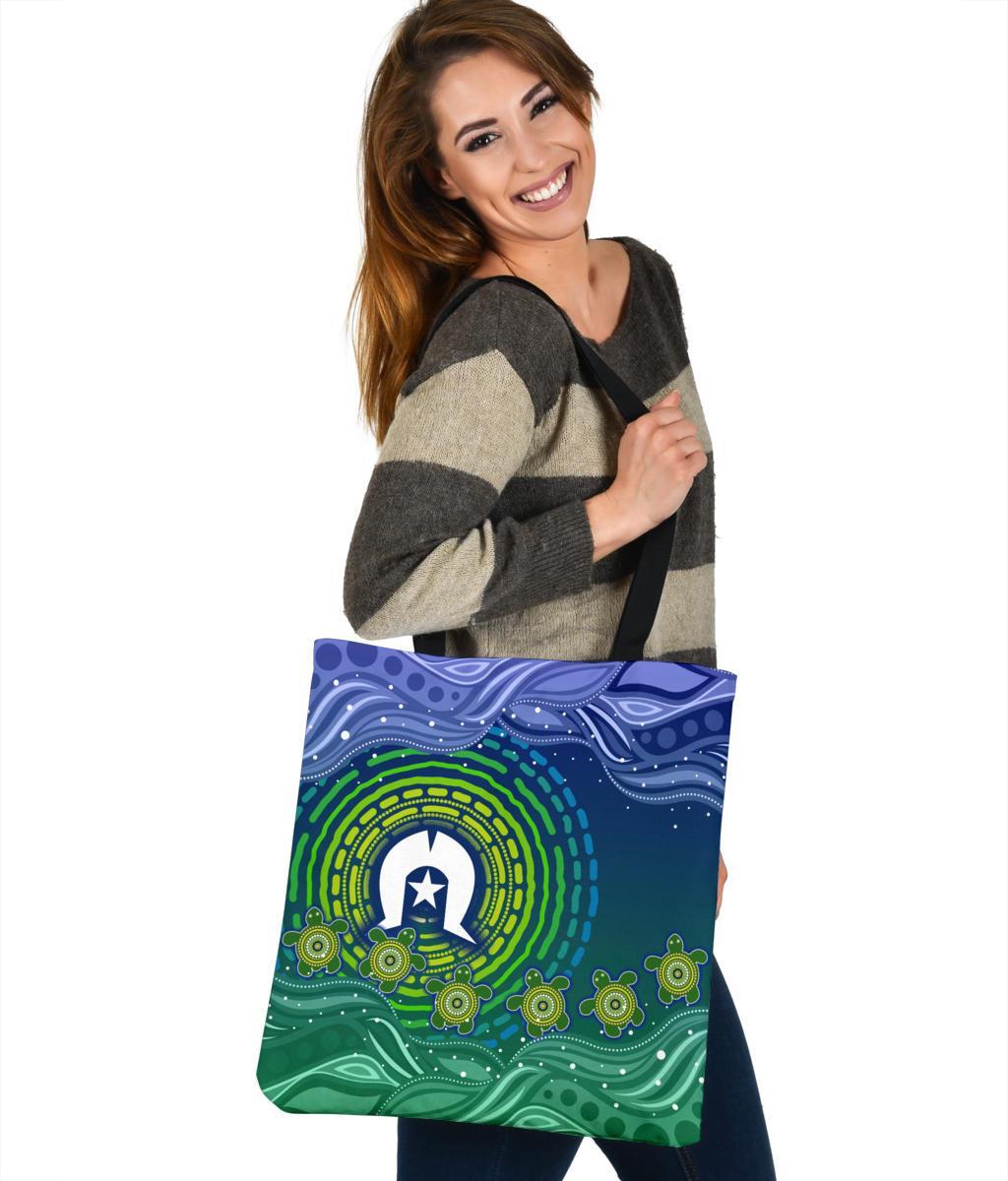 torres-strait-islanders-tote-bags-aboriginal-turtle