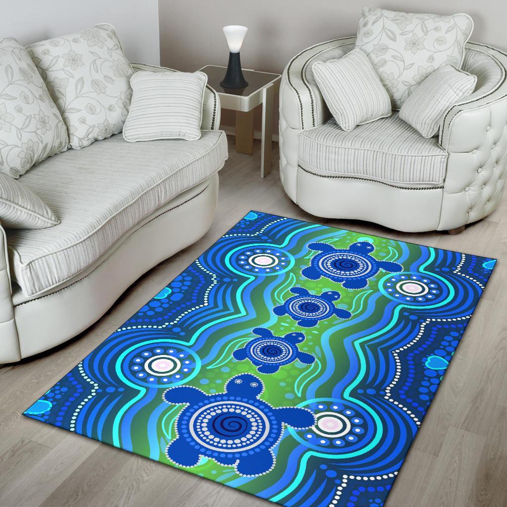 aboriginal-area-rug-aboriginal-turtle-family