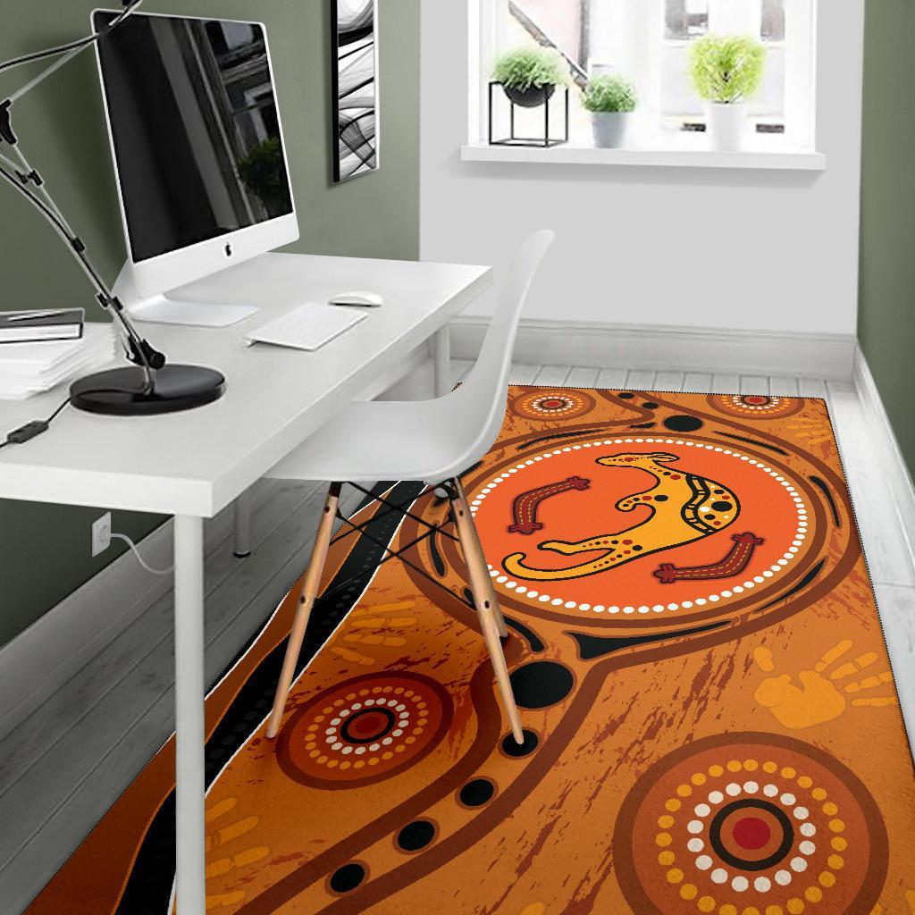 aboriginal-area-rug-indigenous-kangaroo-circle-dot-painting