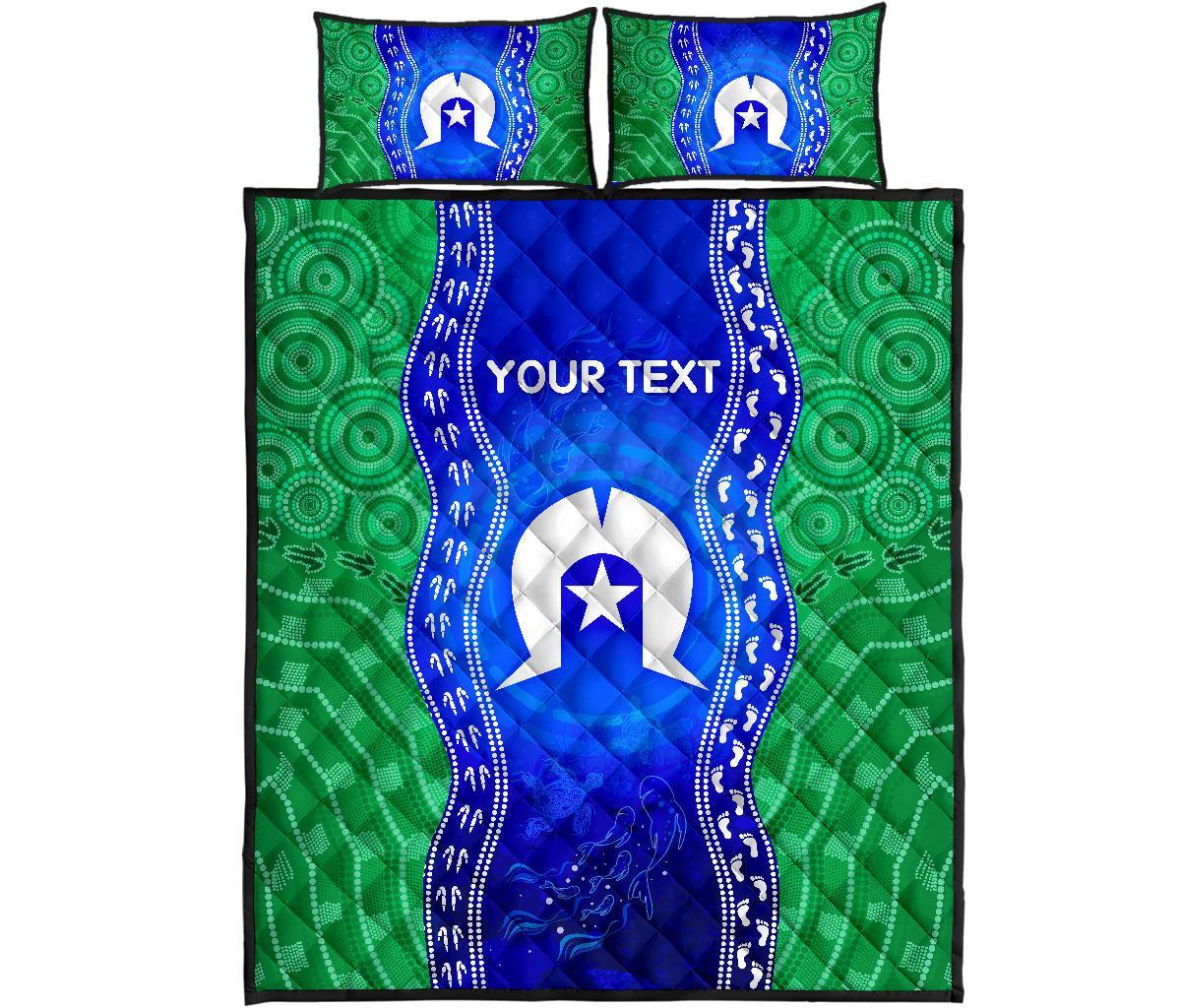 custom-torres-strait-islanders-quilt-bed-set-torres-symbol-with-aboriginal-patterns