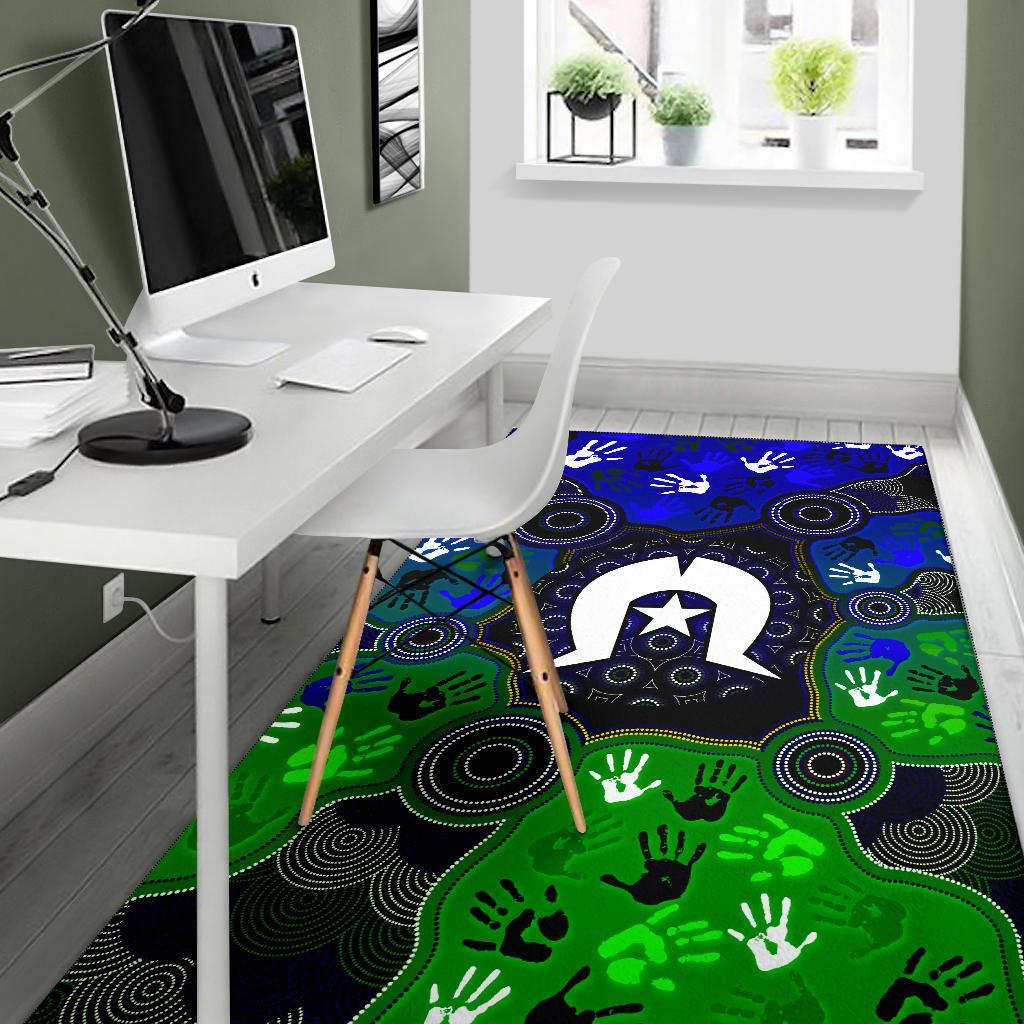 aboriginal-area-rug-torres-strait-symbol-with-indigenous-patterns