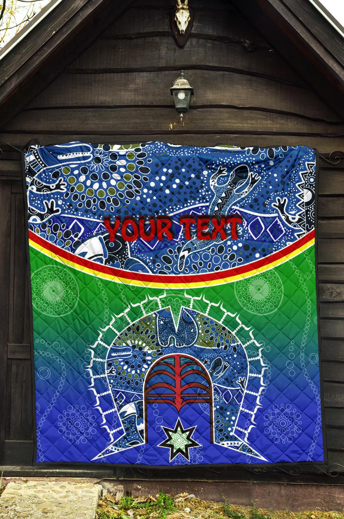 personalised-premium-quilt-torres-strait-symbol-with-aboriginal-patterns