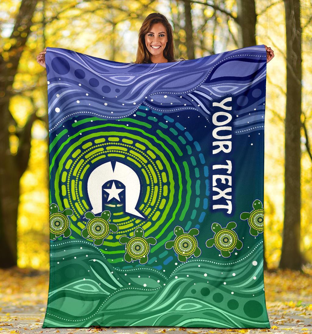 custom-text-torres-strait-islanders-premium-blanket-aboriginal-turtle