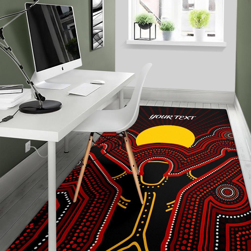 aboriginal-personalised-area-rug-the-sun-always-shines