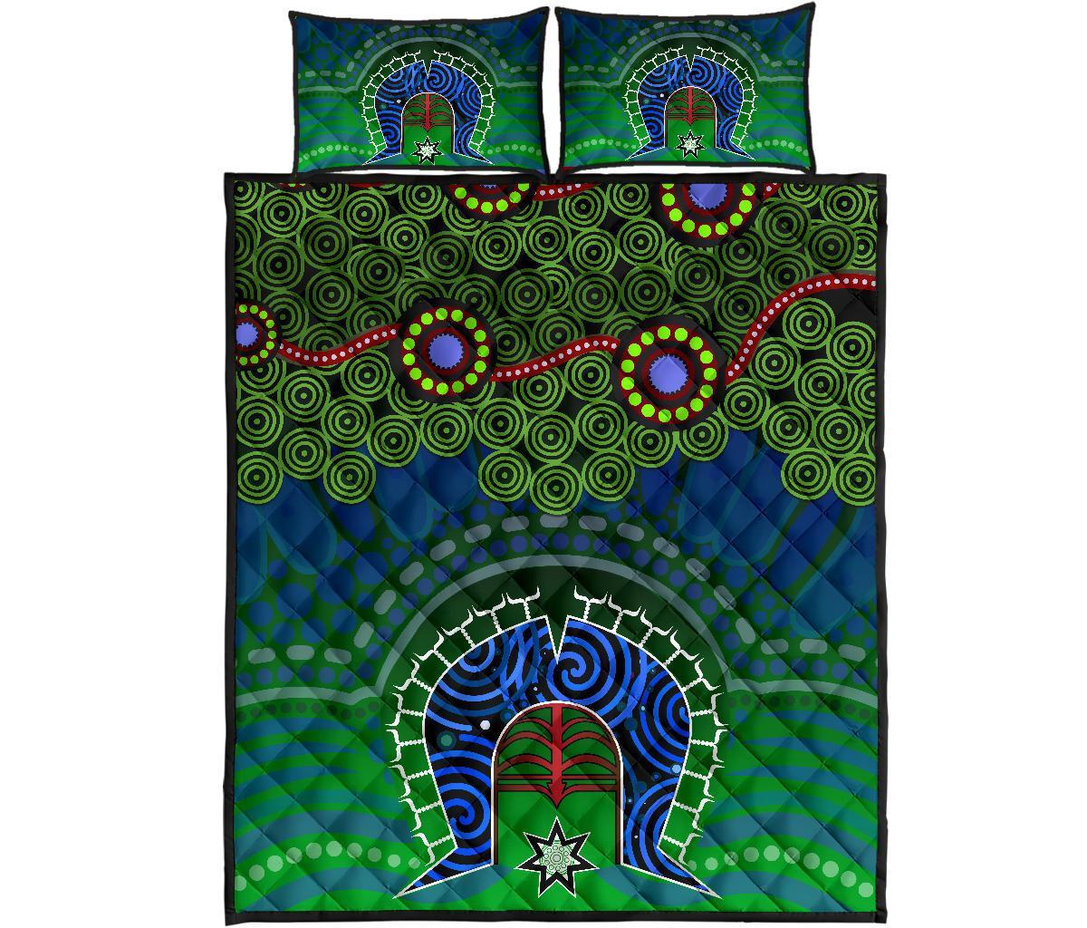 torres-strait-quilt-bed-set-dhari-and-dot-patterns