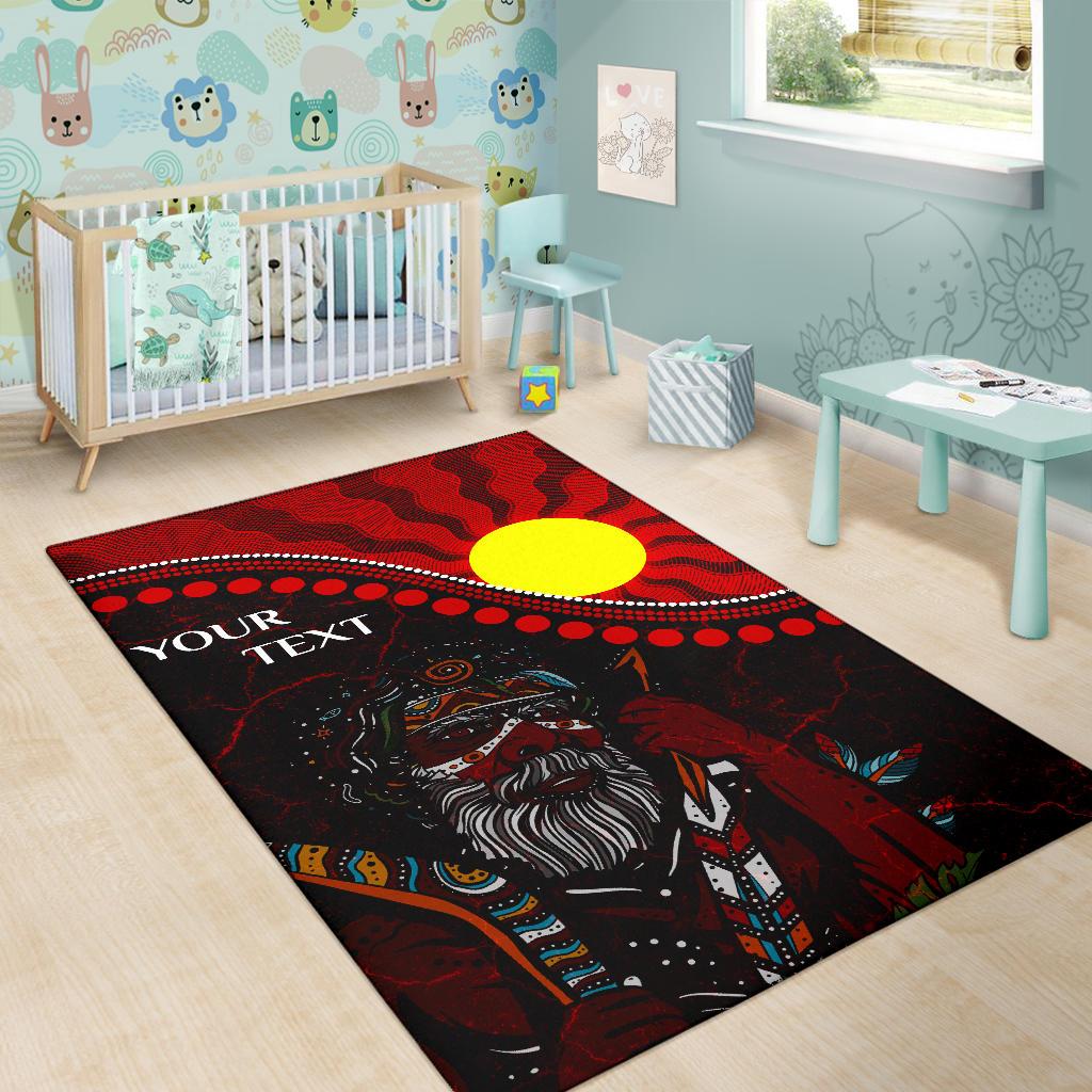 custom-aboriginal-area-rug-indigenous-people-and-sun