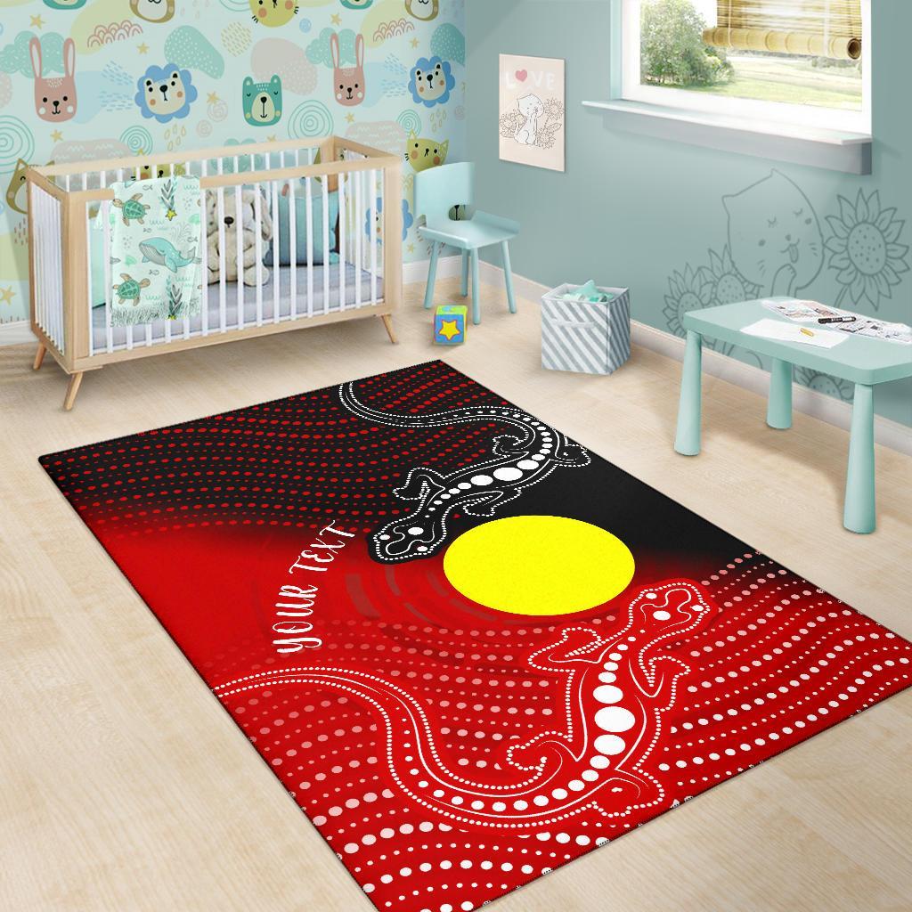 custom-aboriginal-area-rug-two-indigenous-lizard