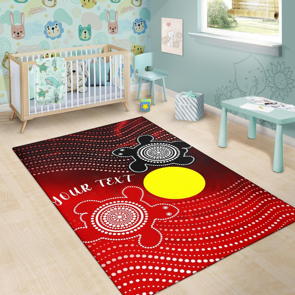 custom-aboriginal-area-rug-indigenous-circle-dot-painting-style