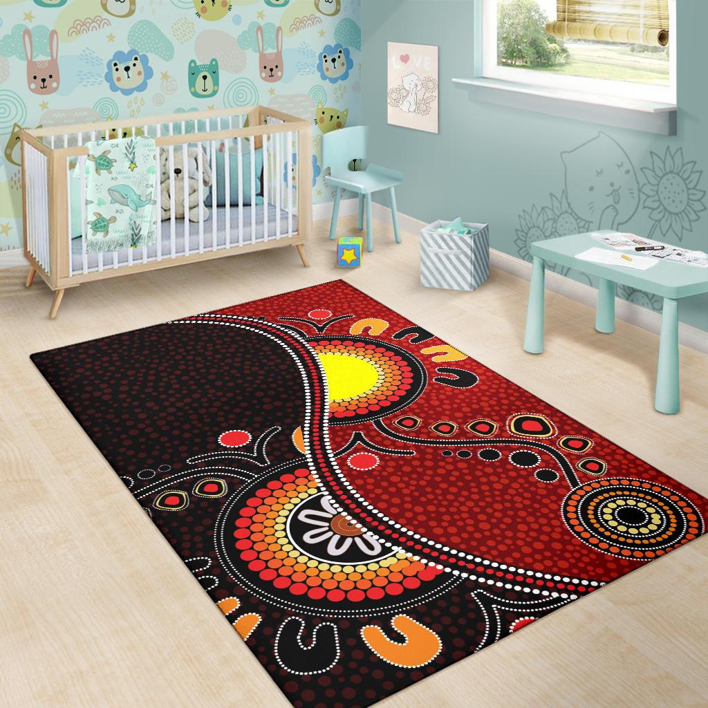 aboriginal-area-rug-australia-flag-dot-painting-art