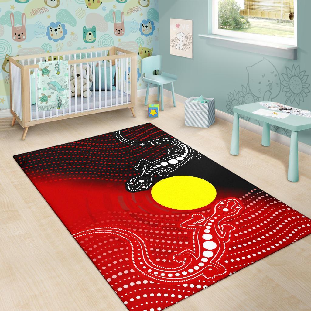 aboriginal-area-rug-two-indigenous-lizard