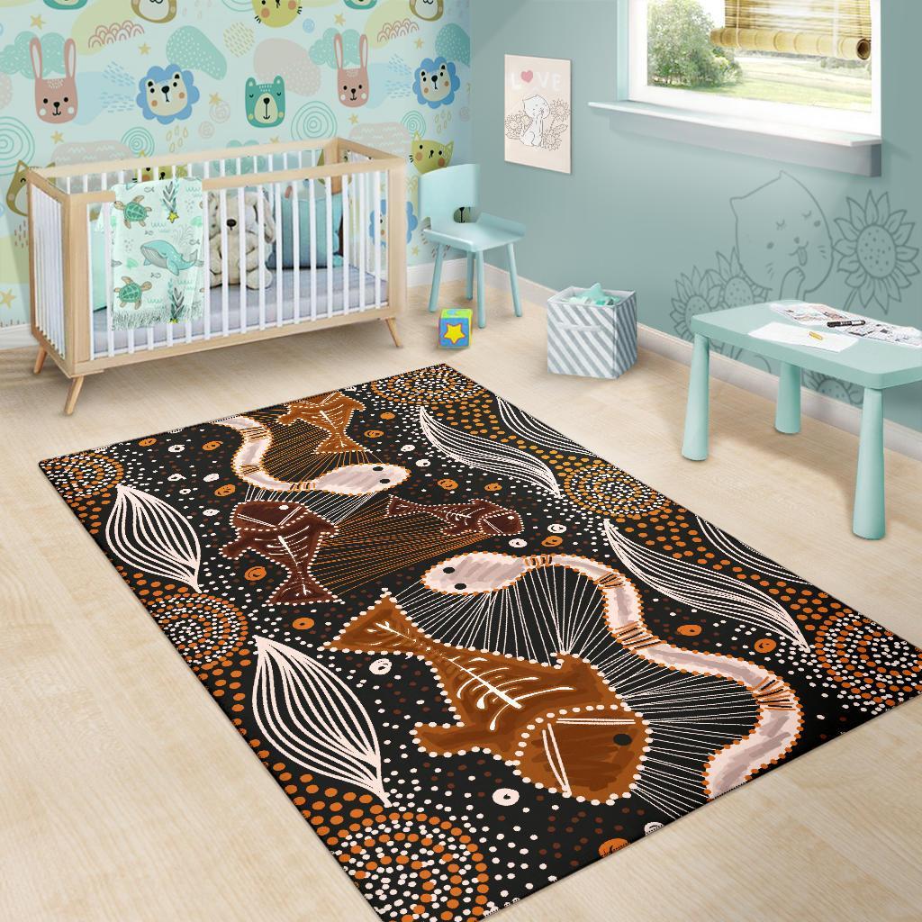 aboriginal-area-rug-indigenous-fish-and-snake