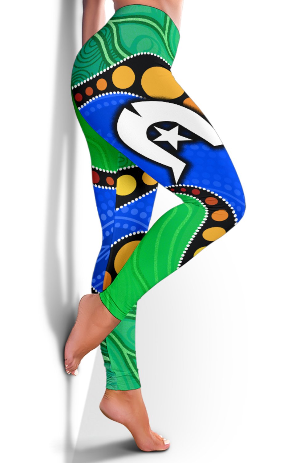 custom-torres-strait-islands-womens-leggings-flag-with-aboriginal-patterns