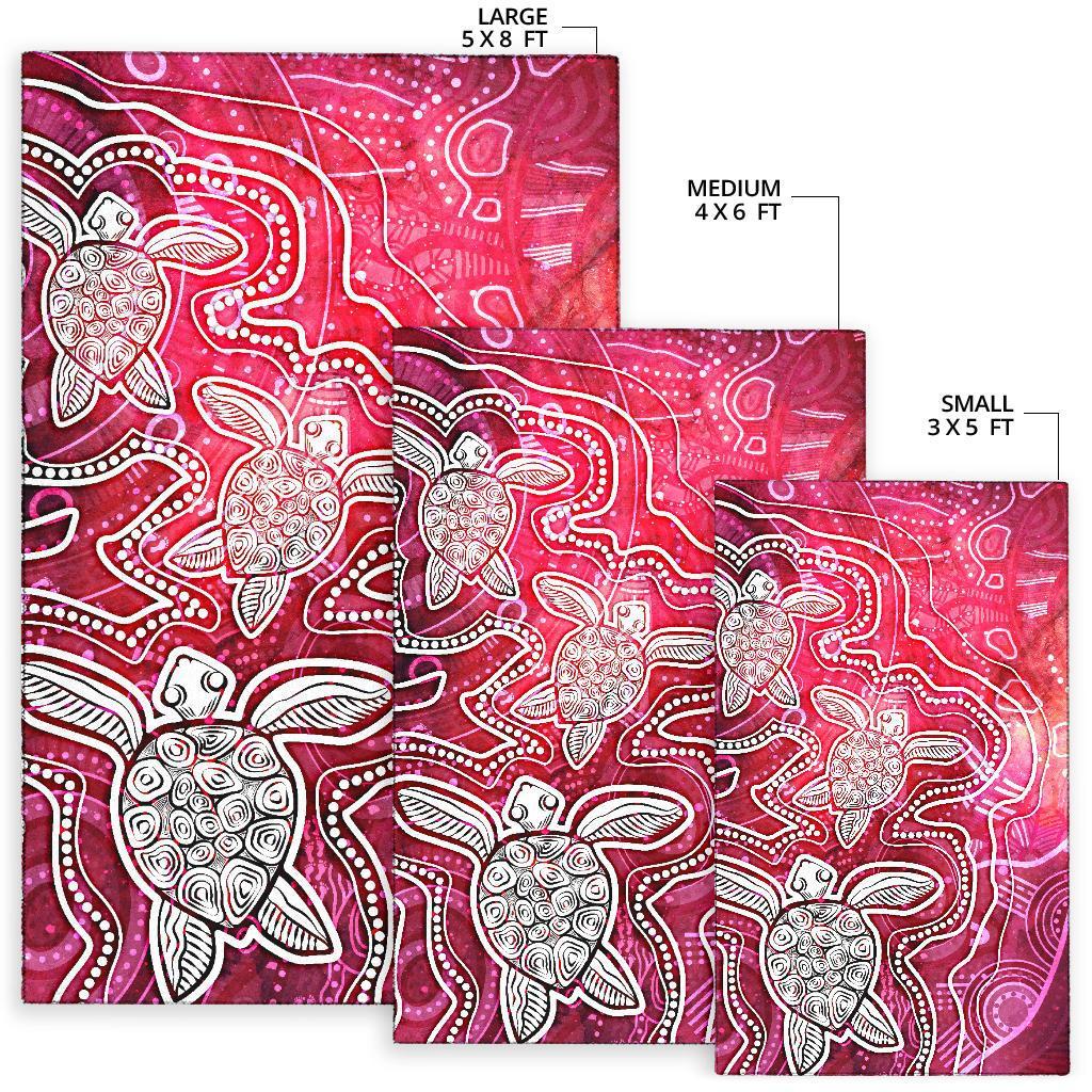 aboriginal-area-rug-sea-turtle-with-indigenous-patterns-pink