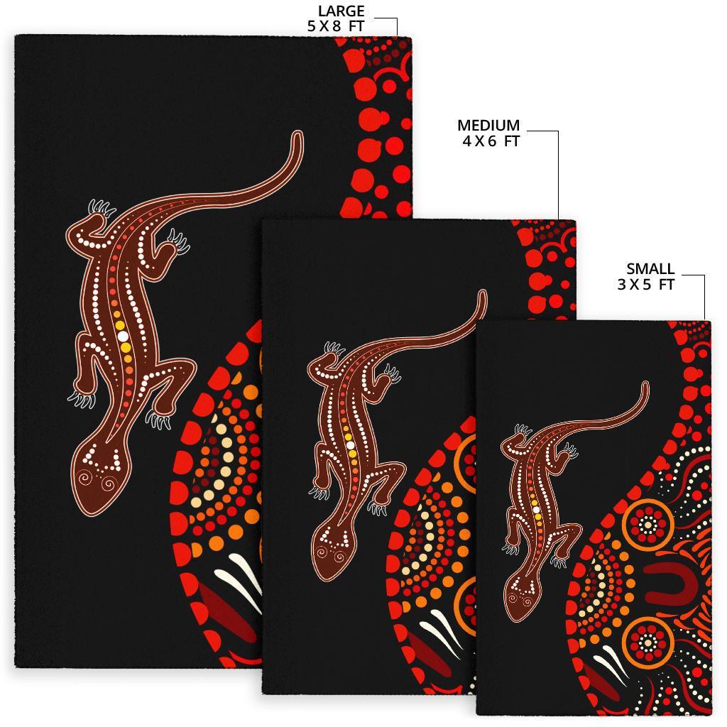 aboriginal-area-rug-aboriginal-lizard-with-dot-painting-patterns