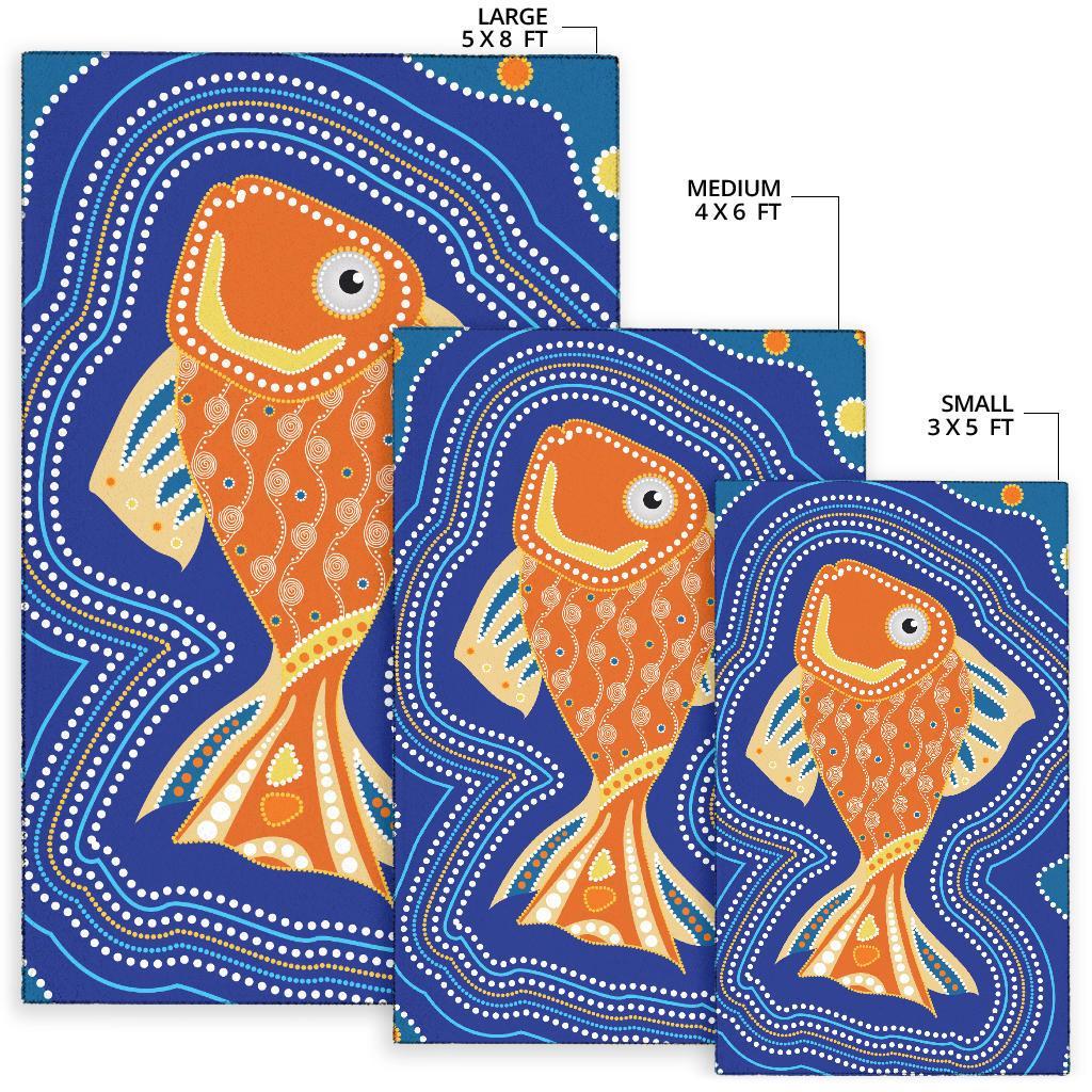 area-rug-aboriginal-dot-art-painting-with-fish